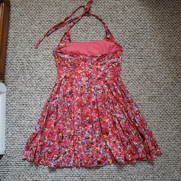 Armani Exchange Coral Floral Halter Dress - Picture 2 of 8